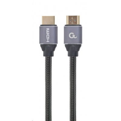 Kabel CABLEXPERT CCBP-HDMI-1M HDMI 2.0, 1m, opletený, černý, blister