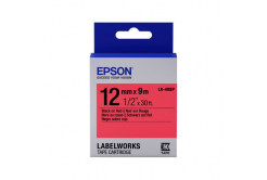 Epson LabelWorks LK-4RBP C53S654007 12mm x 9m, černý tisk / pastelově červený podklad, originální páska