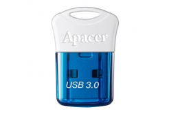 Apacer USB flash disk, USB 3.0, 64GB, AH157, modrý, AP64GAH157U-1, USB A, s krytkou