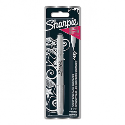 Sharpie 1986004, popisovač Metallic, stříbrný, 1ks, 1.4mm, permanentní