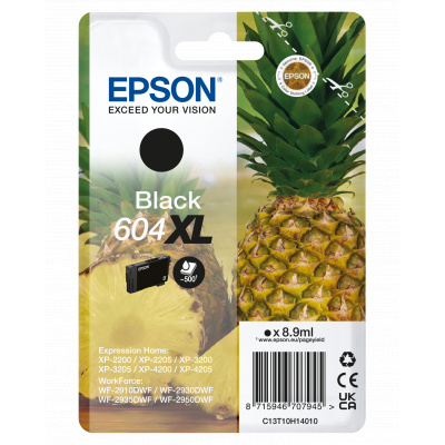 Epson 604XL T10H140 C13T10H14010 černá (black) originální cartridge