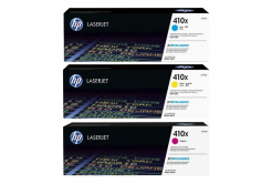 HP 410X, CF252XM azurová/purpurová/žlutá (cyan/magenta/yellow) originální toner