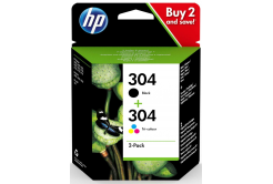 HP 304 3JB05AE černá/barevná (black/color) sada originální cartridge