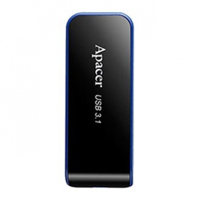 Apacer USB flash disk, USB 3.0, 32GB, AH356, černý, AP32GAH356B-1, USB A, s výsuvným konektorem