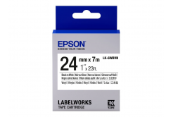 Epson LabelWorks LK-6WBVN C53S656020 24mm x 7m, černý tisk / bílý podklad, vinylová, originální páska