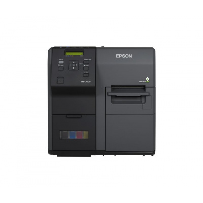 Epson ColorWorks C7500 C31CD84012, cutter, disp., USB, Ethernet, black