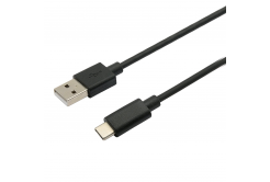 Kabel C-TECH CB-USB2C-10B USB 2.0 AM na Type-C kabel (AM/CM), 1m, černý