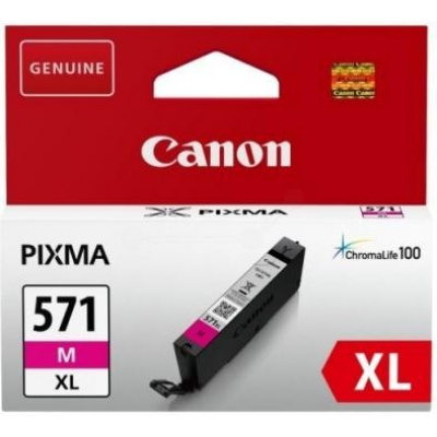 Canon CLI-571MXL 0333C001 purpurová (magenta) originální cartridge