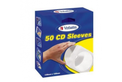 Box na 1 ks CD, papír, bílý, 50-pack