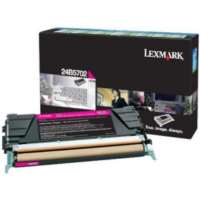 Lexmark 24B5702 purpurový (magenta) originální toner