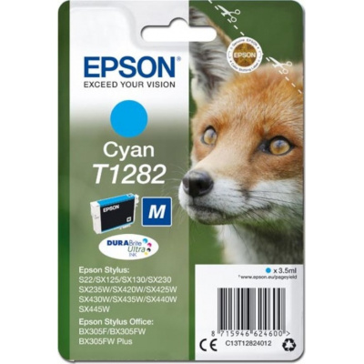 Epson T1282 C13T12824012 azurová (cyan) originální cartridge