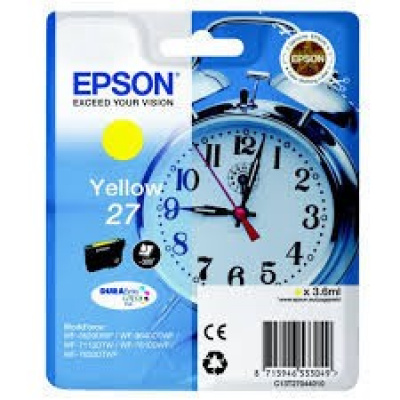 Epson T27044022, 27 žlutá (yellow) originální cartridge