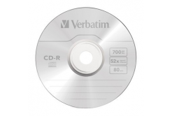 CD-R Verbatim DL+ 80min BOX Crystal