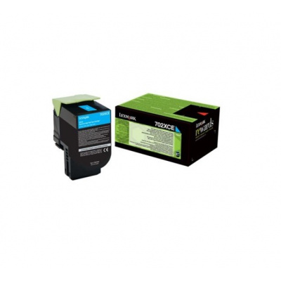 Lexmark 70C2XCE azurový (cyan) originální toner