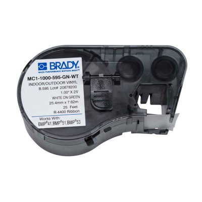 Brady MC1-1000-595-GN-WT / 131598, samolepicí páska 25.40 mm x 7.62 m