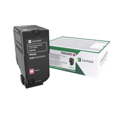 Lexmark 75B20M0 purpurový (magenta) originální toner