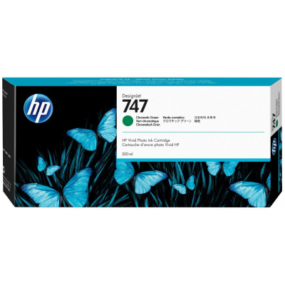 HP 747 P2V84A chromatická zelená (chromatic green) originální cartridge