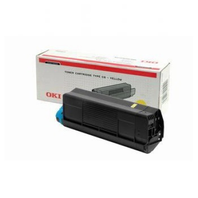 Toner OKI C5100, 5200, 5300, 5400, Typ C6, žlutý, 42127405, 5000s