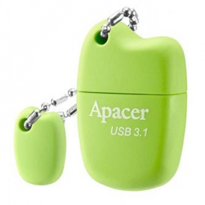 Apacer USB flash disk, USB 3.0, 32GB, AH159, zelený, AP32GAH159G-1, USB A, s krytkou