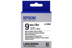Epson LabelWorks LK-3WBW C53S653007 9mm x 9m, černý tisk / bílý podklad, silně lepicí, originální páska