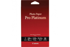 Canon Photo Paper Pro Platinum PT-101, foto papír, lesklý, bílý, 10x15cm, 4x6", 300 g/m2, 50 ks, 2768B014, inkoustový