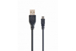 Kabel CABLEXPERT CCP-USB2-AM5P-6 USB A-MINI 5PM 2.0 1,8m HQ Black, zlacené kontakty