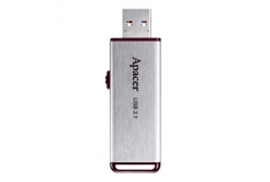 Apacer USB flash disk, USB 3.0, 32GB, AH35A, stříbrný, AP32GAH35AS-1, USB A, s výsuvným konektorem