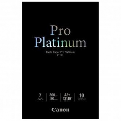 Canon 2768B018 Photo Paper Pro Platinum, foto papír, lesklý, bílý, A3+, 300 g/m2, 10 ks, PT-101 A3+, ink