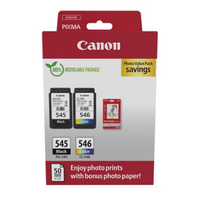 Canon PG-545 + CL-546 8287B008 barevná (CMYK) sada originální cartridge