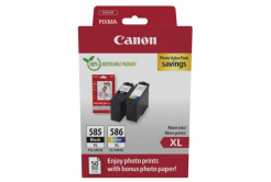 Canon Cartridge PG-585XL/CL-586XL černá/barevná + Canon PAPÍR GP-501 4X6 50