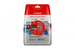 Canon CLI-551 Bk+C+M+Y 6508B005 multipack originální cartridge + fotopapír 50x (10x15)