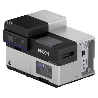 Epson ColorWorks C8000e (bk) C31CL02102BK, barevná tiskárna štítků, cutter, disp., USB, Ethernet, kit (USB), black, grey