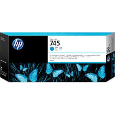 HP 745 F9K03A azurová (cyan) originální cartridge