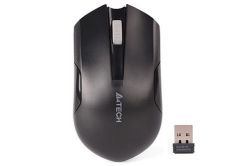 A4Tech Myš G3-200NS, 1000DPI, 2.4 [GHz], optická, 3tl., bezdrátová, černá, 1 ks AA, klasická, V-Track