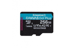 Kingston paměťová karta Canvas Go! Plus, 256GB, micro SDXC, SDCG3/256GBSP, UHS-I U3, A2, V30