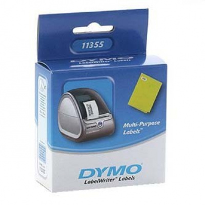 Dymo 11355, S0722550, 19mm x 51mm, bílé multifunkční papírové štítky